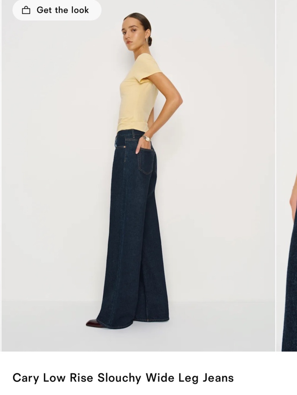 Reformation Wide-Leg Jeans - Dark Indigo - Picture 3 of 3